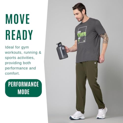 Image of Track Pant for Men for Running, Gym Sports Lower for Men & Boys Summer Track Pants for Men, Boys Multipurpose Mens Lower Activewear Regular Fit Trousers Sports Night Pants for Men