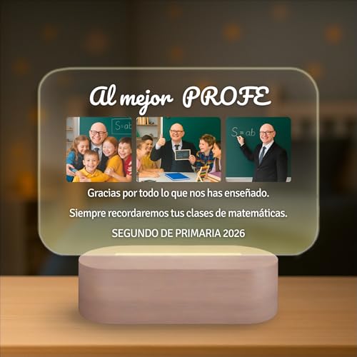 Lámpara Personalizada con Fotos y Texto