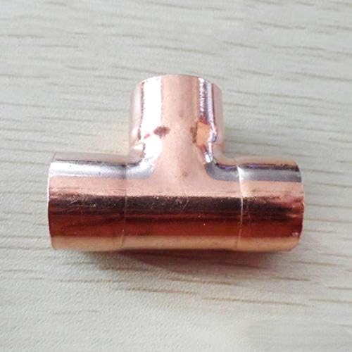 67mm Inner Dia x1.8mm Thickness Copper Equal Tee Socket Weld End Feed Coupler Plumbing Fitting Water Gas Oil