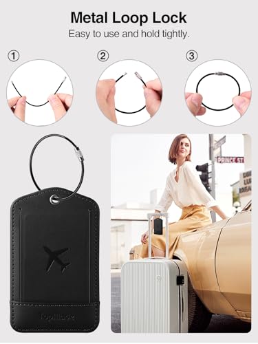 Image of TopMade Luggage Tags, Works with Apple Find My, Smart Suitcase Tag Tracker