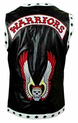 ZM ATTIRE Disfraz de guerrero de piel auténtica para motociclista, Negro – Piel auténtica., XL