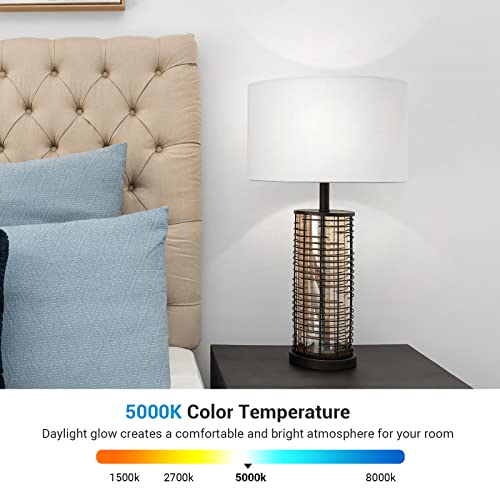 Dewenwils 3-Way Led Light Bulbs, 40/60/100W Equivalent, A19 Led Bulbs, 5000K Daylight White Glow, E26 Medium Base, 500/1000/1600Lm Bright Light Bulbs, Non-Dimmable, Etl Listed, 4-Pack #TOP2