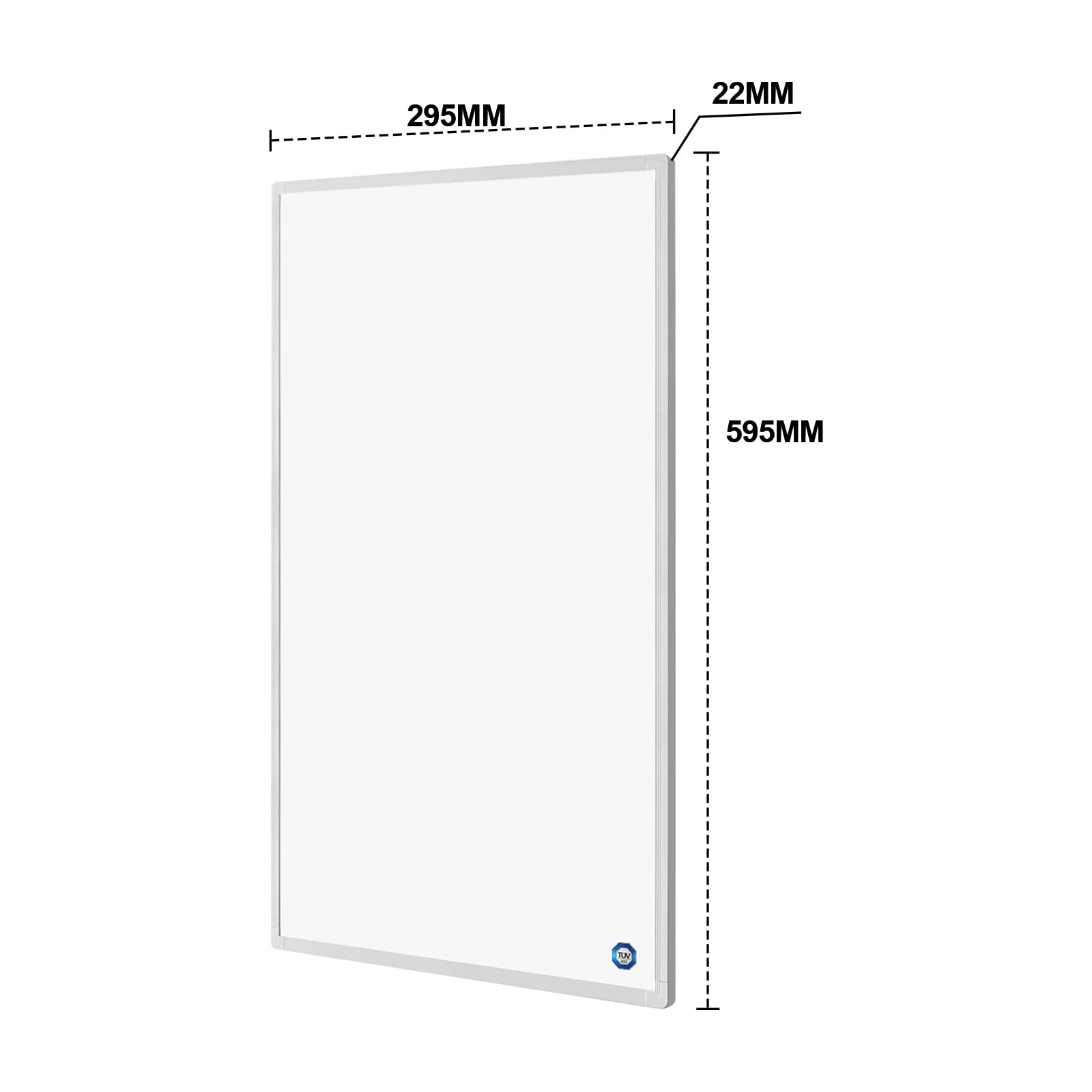 Calefactor Bajo Consumo 180W, Calefacción por Infrarrojos Pared Hasta 120 °C para 1-3 m² - 1-3 Minutos para Alcanzar la Temperatura de Funcionamiento - Certificación TÜV
