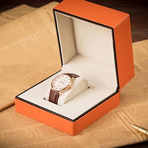 Boîte de montre en cuir PU chic pour vos déplacements professionnels