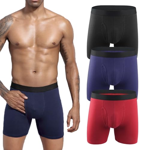 Orykas Mens Incontinence Underwear Octipa Mens Ultra-Absorbent Incontinence Boxer Briefs Comfort and Leak-Proof (3PCS-C XX-Large)