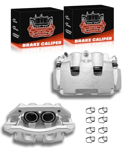 Image of TOVASTY 2PC Set Brake Caliper Left & Right Front Side Set Compatible With 2013-2019 Cadillac XTS,2008-2020 Escalade,2009-2014 Savana,Avalanche,Silverado,Sierra,Express,Suburban