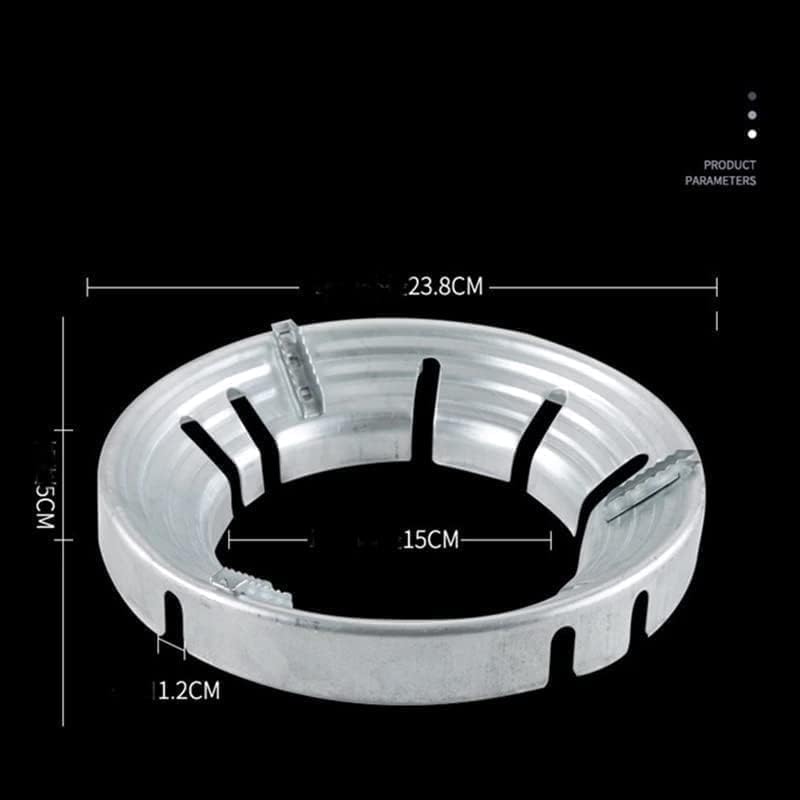 Image of ZUDELLA |Gas Saver Burner Stand |Gas Chula Burner |Gas Saver Stand |Jali Ring Fire & Windproof Energy Saving| (GREY COLOR-1-PCS)