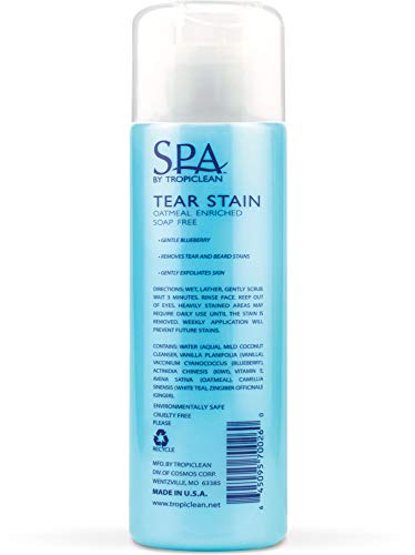 Tropiclean SPA Pet Facial Scrub, Oatmeal & Blueberry, 8 Ounce