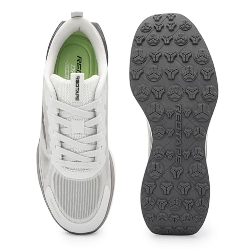 Image of Red Tape Men's Sport Shoes White Aqua Mesh Round Toe Lace-Up
