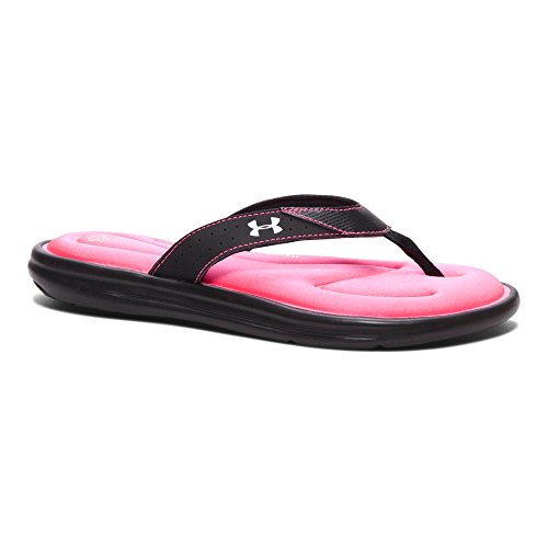 Under Armour Marbella V Sandal Women's Black/Mojo Pink/White 6