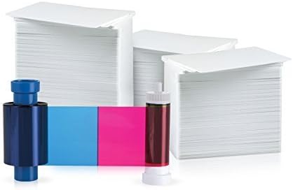 MA300YMCKO Color 300 Print Ribbon with 500 AlphaCard PVC Cards