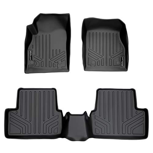 MAXLINER Floor Mats 2 Row Liner Set Black for 2011-2015 Chevrolet Cruze / 2016 Cruze Limited