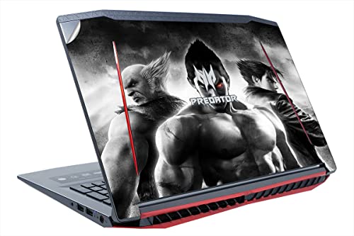 Image of GADGETS WRAP Printed Vinyl Top Only Skin Sticker Decal for Acer Predator Helios 300 15.6 MN - Tekken famliy