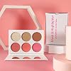 Blusher & Illuminator Highlighter & Bronzer Powder Contour Collection Set - 3 Blusher & 3 Highlighter Powder Palette - Perfect for Contouring and Highlighting - Vegan and Cruelty Free