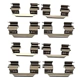 2 SET SHLPDFM Front Brake Pad Fitting Kit Anti-rattle Clip Pad Shims LX0405, 109-1648, MBA1648, KIT1035 Fits for Renault Clio Mk3 2005-2012