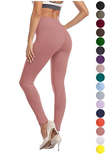 Image of Kotii Women's Soft Full Length Leggings High Waist Ankle Length Leggings Pants Tights