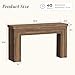 Huuger 54 Inch Entryway Table, Retangular Console Table with Storage, Farmhouse Sofa Table Behind The Couch, Long for Entrance, Hallway, Foyer, Living Room, Rustic Brown