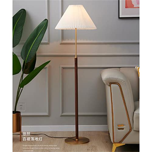Flashing Walnut floor pavimento nordico retrò lampada da terra ragazza decora lampada da terra Studio soggiorno (Size : 26 * 146CM) - Image 6