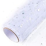 organza stoff weiß meterware ✪ Perfekt für Hochzeit, Party, Feier, Graduierung, Bankett, Event-Dekorationen, wie Tutu Röcke, Stuhl Schärpen, Tischdekorationen usw.