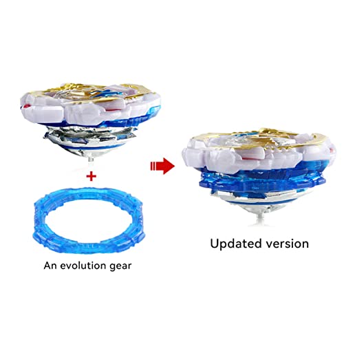 Baiyunpoy 2 Pcs Gyros + 1 Pcs Launchers,Bey Burst Gyro Toy, Battling Tops,Toy Gift For Boys Kids Children Ages #TOP3
