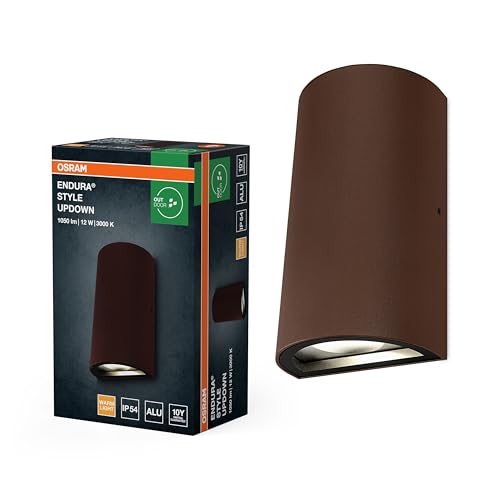 Osram ENDURA Style Updown 12W Rusty : éclairage extérieur LED mural design