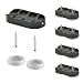 Produktbild Wagner QuickClick® Stuhlgleiter 4er-Set zum Anschrauben, für Freischwinger mit Rundrohr I 4X Basis + 8X Schraube+Gleiteinsatz austauschbar - Kunststoff Hyper - 52 x 25 mm - Made in DE - 15831700
