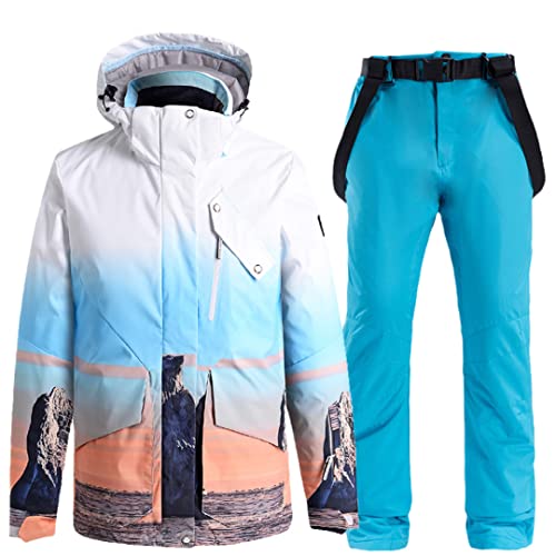 Disimlarl Varma is- och snökläder för män eller kvinnor skidjacka kostymjacka, Jacka byxa stil 24, S