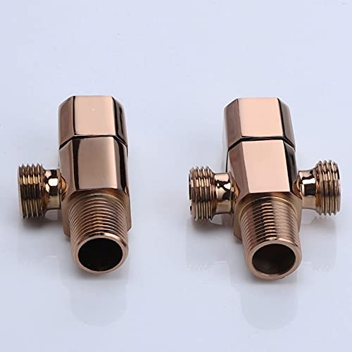 Valve d'angle en cuivre avec vanne d'arrêt quart de tour fluide - 3