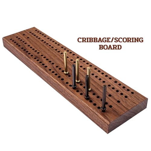 Double 6 Spinner Dominoes Set en estuche de nogal deluxe miniatura 6