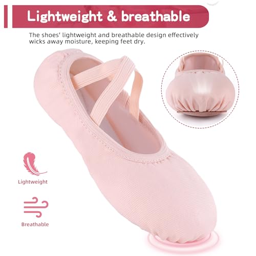Canvas Ballet Shoes for Toddler/Little Kid/Big Kid,Ballet Slippers for Girls2