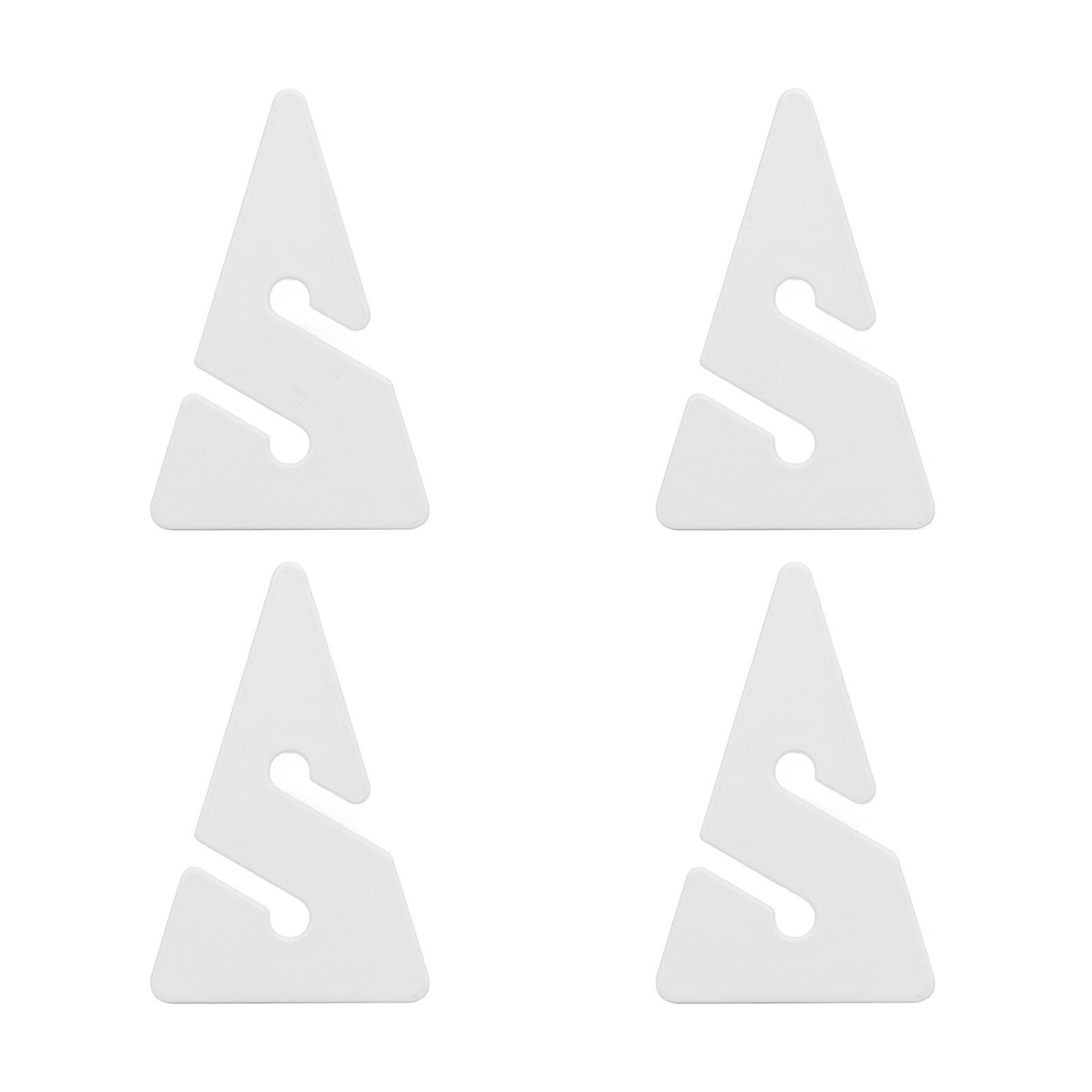 Fydun 4Pcs ABS Dive Line Marker, Wreck Cave Triangle Rope Indicator for Technical Cave Diving (White)