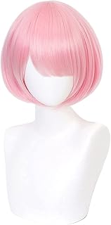 Ram Wig, Re Zero Ram Cosplay Wig with Wig Cap