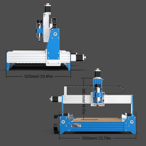 Genmitsu CNC Router Machine PROVerXL 4030 for Wood Metal Acrylic MDF Carving Arts Crafts DIY Design, 3 Axis Milling Cutting Engraving Machine, Working Area 400 x 300 x 110mm (15.7''x11.8''x4.3'') - Image 9