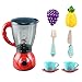 TOYANDONA 1 Ensemble Cuisine Pretend Jouets Faux Enfants Jus Machine Jouet Portique De Coupe De Fruits Légumes Thé Partie Mini Tasse avec Soucoupe Fourchette Cuillère Enfants Jouets ( Pas de