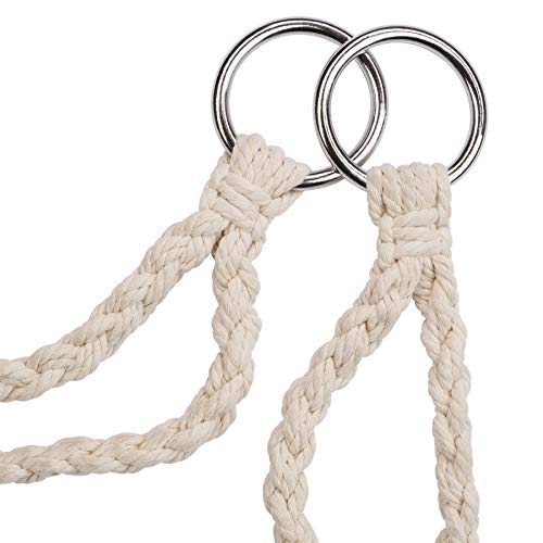 tectake Indoor und Outdoor Hängesessel, Terrassen und Balkonmöbel, Hängesessel mit Gestell, robuste Konstruktion mit… – Bild 6