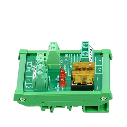 Placa de módulo de fusibles CA/CC 5-32V con soporte de 2 vías para riel DIN 3