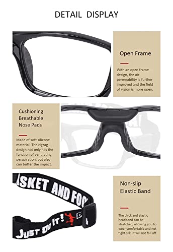 Soogree Sport Glasses Goggles For Men Women Basketball Football Sport Goggles Anti Fog Shock Collision Wearable Safety Goggles #TOP5