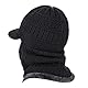 AYPOW Wintermantel aus Sturmhaube mit flexiblem Halswärmer, winddichter, Unisex Warmer Ski-Gesichtsmaske für Outdoor-Sportarten-Schwarz