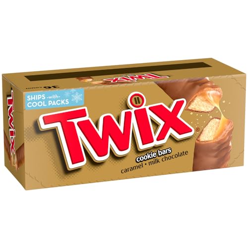TWIX Bulk Chocolate Candy Individually Wrapped - Full Size, Caramel Chocolate Cookie Candy Bar, 36-Count Box