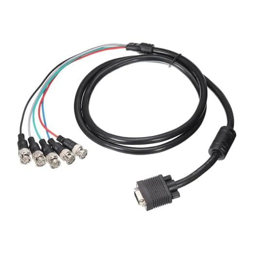 sourcing map VGA auf BNC Kabel, RGBHV zu VGA Kabel, 5 BNC auf HD15 VGA Adapterkabel