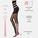 CALZITALY High Waist tights Control Top Shaping Nylons, Shaping Pantyhose, 20 Denier Sheer Shaping Tights for All Day Use (X-Large, Black)
