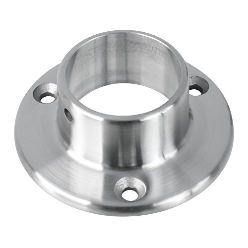 Lavi Industries 44-510/1H Satin (Brushed) Stainless Steel 3" Wall Flange