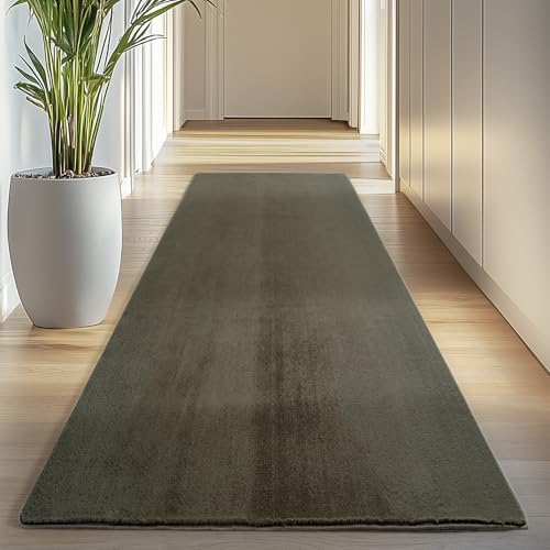 Carpettex Teppich Kurzflor Teppich Waschbar, rund, rutschfest & weich, modernes einfarbiges Design für Wohnzimmer, Schlafzimmer, Küche & Kinderzimmer.