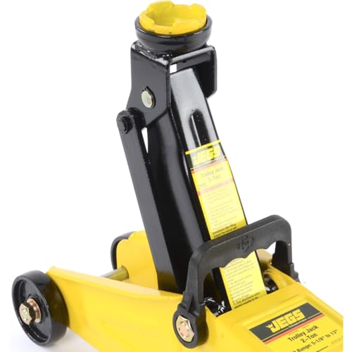 JEGS 2-Ton Hydraulic Car Floor Jack - 4,000 LBS Lift Capacity, Lift Range: 5 ?� to 13� - Lightweight Hydraulic Floor Jack, 360 Degrees Saddle Rotation - Heavy Duty Steel Car Jack Hydraulic - Thumbnail 3
