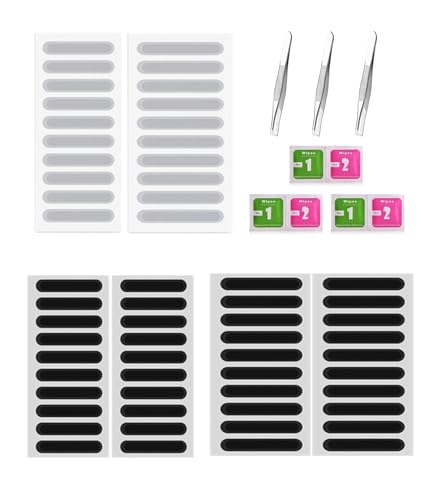 Image of 60pcs Mobile Speaker Dust Protector, Speaker Dustproof Stickers Protector with 3 Sets of Tools, Mesh Speaker Anti Dust Adhesive Cover Applicable for iPhone 16 15 14 13 12 Pro, 2 Sizes, 2 Colors