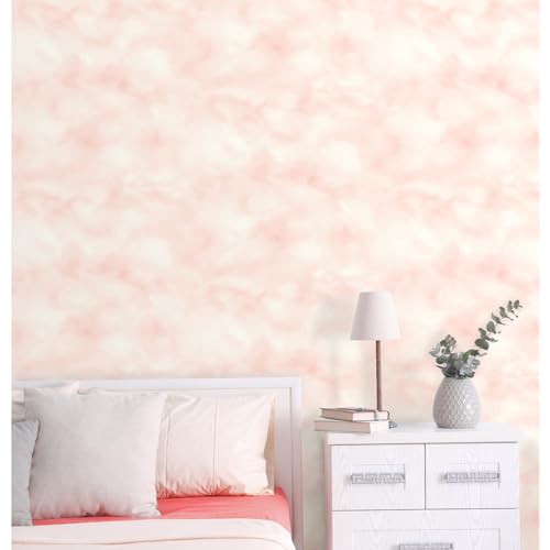 RoomMates RMK10709WP Pink Cloud Peel and Stick Wallpaper, 52.1 x 502.9 cm - Image 3