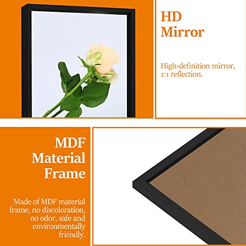 Neutype Full Length Mirror 59" X 20" Floor Mirror Wall Mirror Mdf Frame Dressing Mirror Hanging Or Leaning Against Wall Standing Mirror Bedroom Mirror Full Body Mirror Black With Stand #TOP6