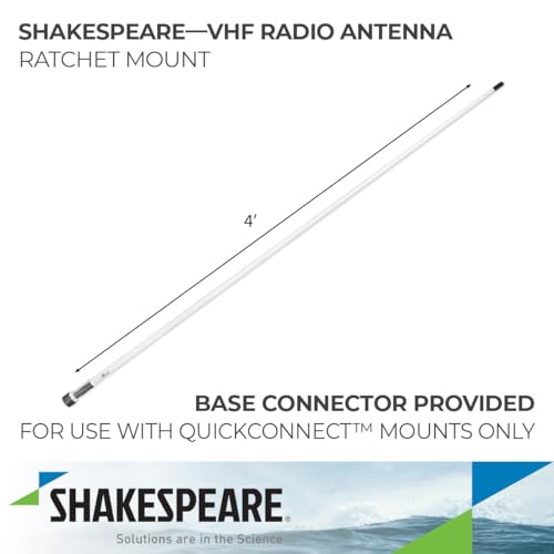 Image of Antenna VHF QC 4' W /CHR Ferrule