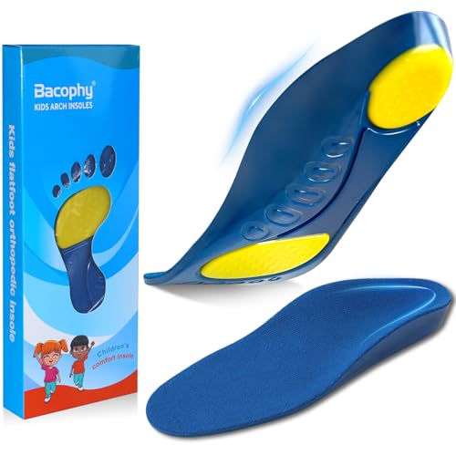 Bacophy Kids Orthotic Arch Support Shoe Insoles, Children Pu...