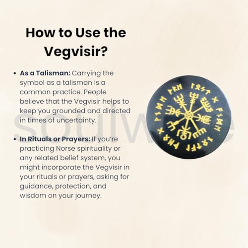 Plato de carga Vegvisir de Ágata Negra 8 cm miniatura 6